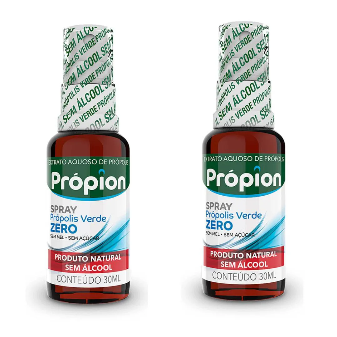 KIT 2UNI PRóPION SPRAY - PRóPOLIS ZERO SEM ÁLCOOL (30ML) - BALDONI