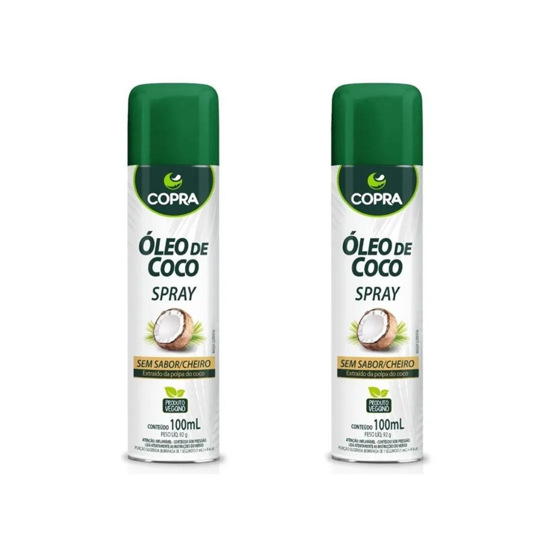 2UNI ÓLEO DE COCO SEM SABOR SPRAY 100ML - COPRA