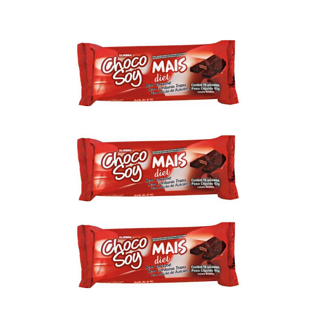 3UNI MAIS DIET 62GR - CHOCOSOY