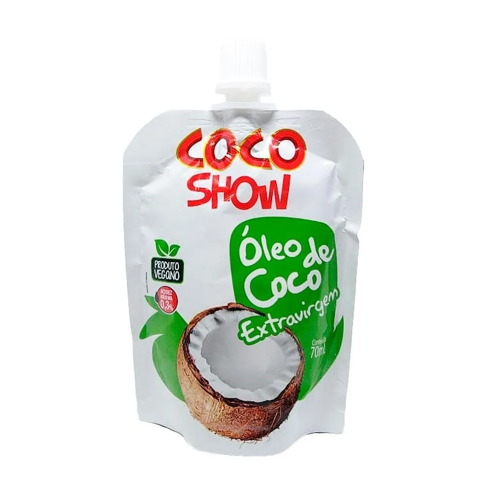 ÓLEO DE COCO EXTRA VIRGEM POUCH COCO SHOW 70ML - COPRA