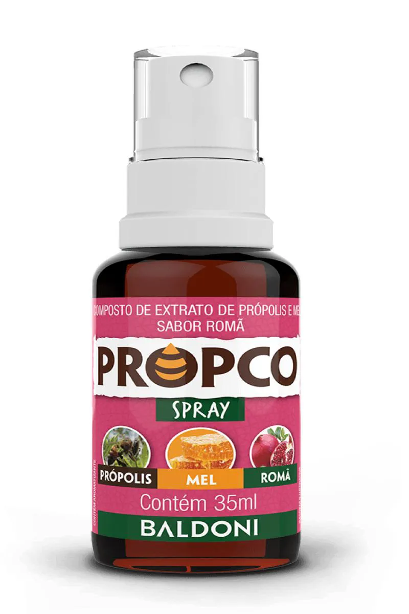 PROPCO SPRAY DE PRóPOLIS, MEL E ROMã (35ML) - BALDONI