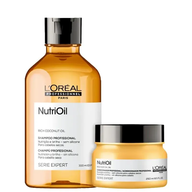 KIT L'ORÉAL PROFESSIONNEL NUTRIOIL SHAMPOO+MÁSCARA