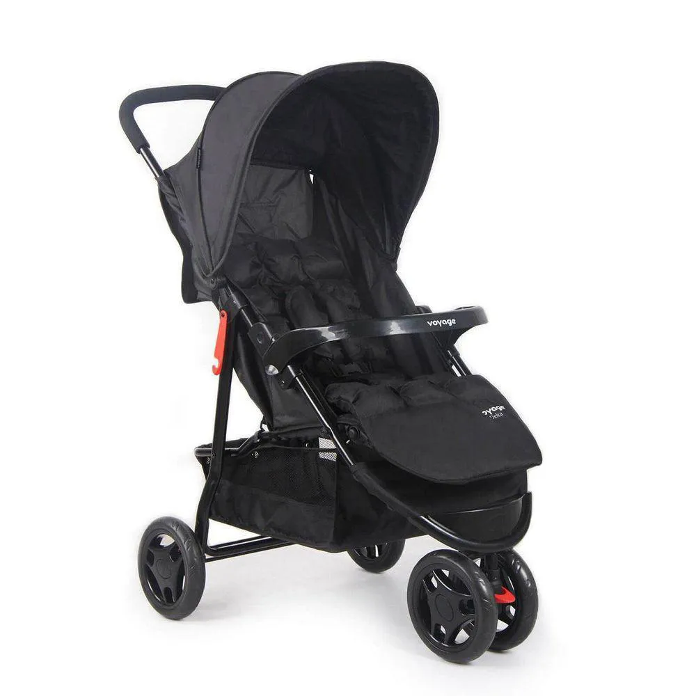 CARRINHO DE BEBê PARA PASSEIO VOYAGE DELTA 0 A 15 KG PRETO