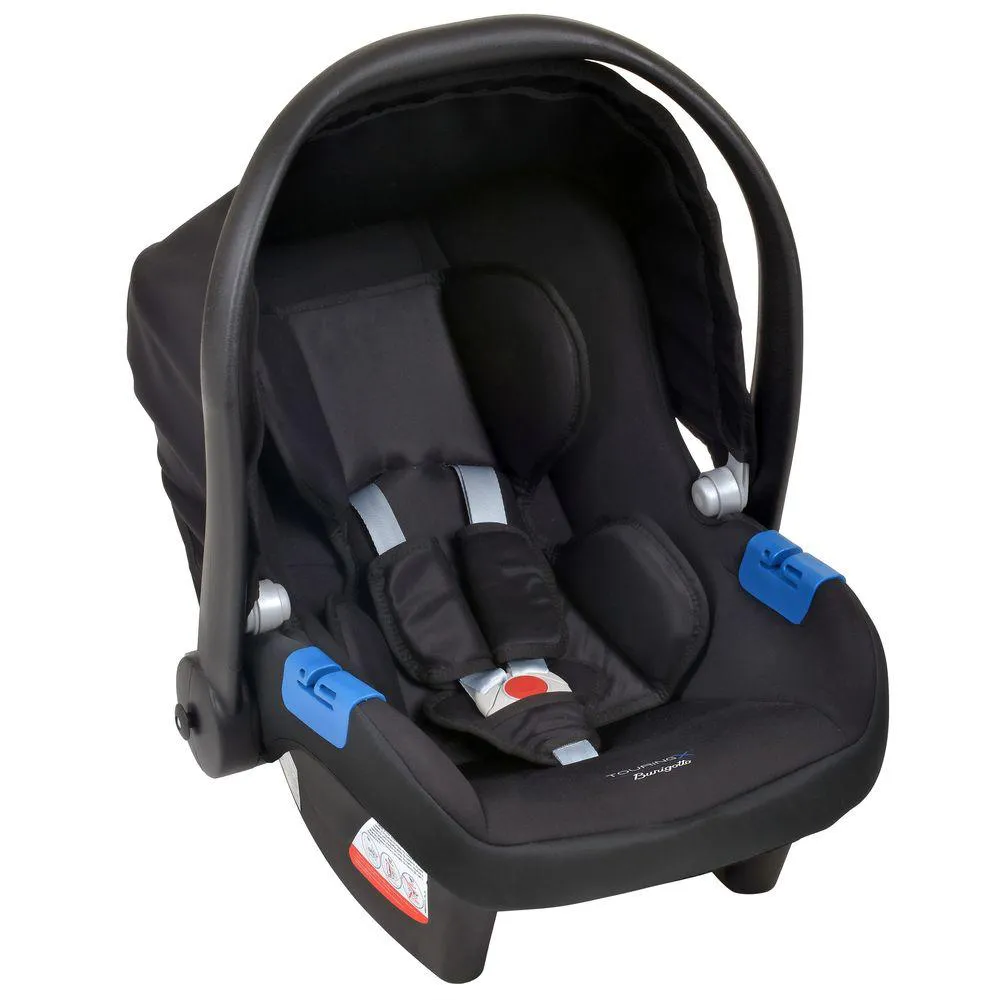 BEBê CONFORTO BURIGOTTO TOURING X DE 0 ATé 13 KG BLACK PRETO