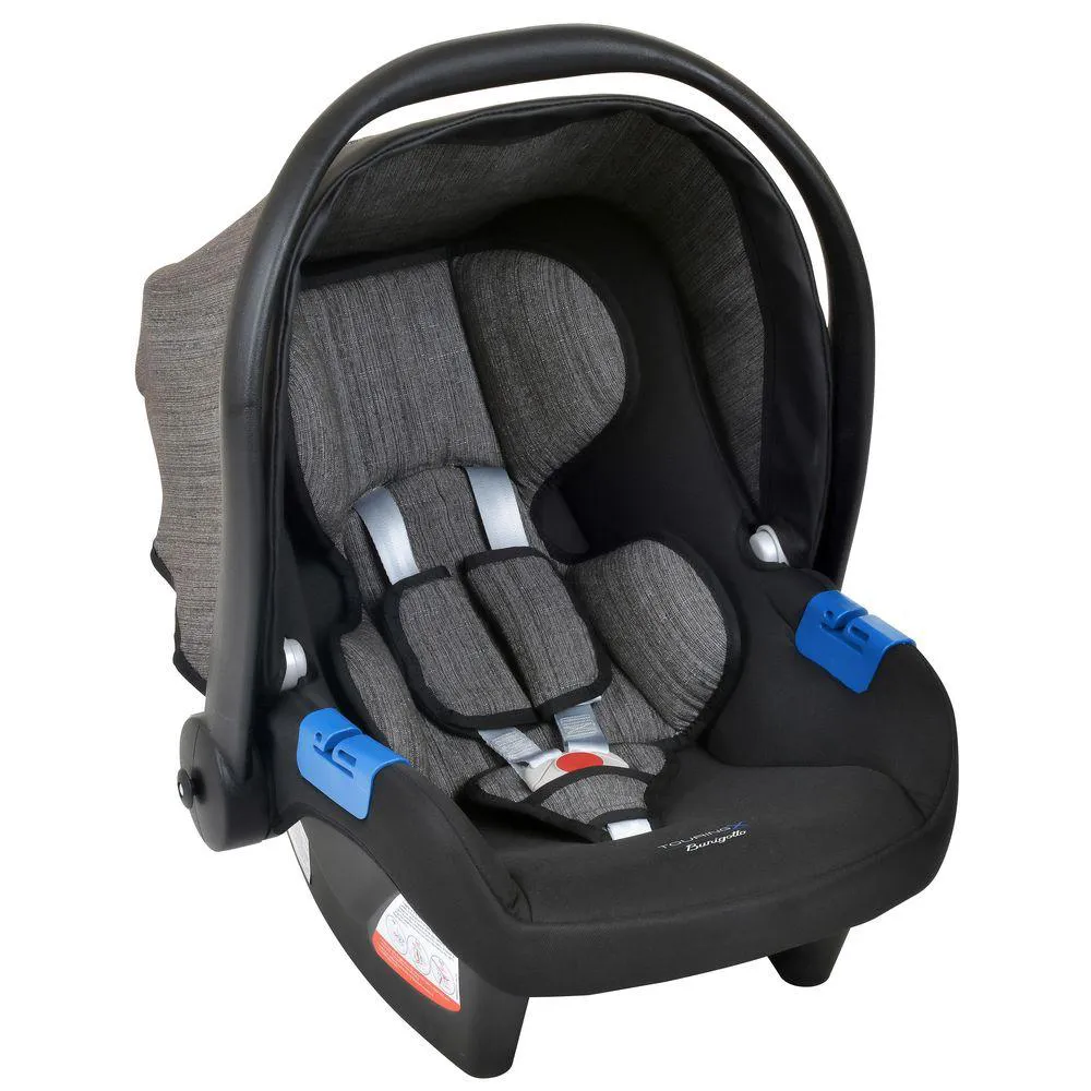 BEBê CONFORTO BURIGOTTO TOURING X DE 0 ATé 13 KG PRETO MESCLADO