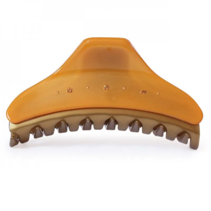 PRENDEDOR GRANDE YELLOW BASE DOURADO 9,0X4CM