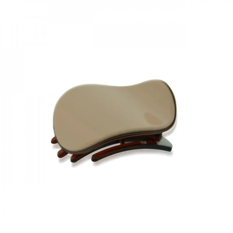 PRENDEDOR MEDIO BEGE MARROM 4,5X5,0CM