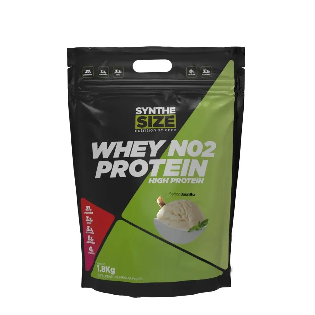 WHEY PROTEIN NO2 (1,8 KG) SYNTHESIZE - SABOR BAUNILHA