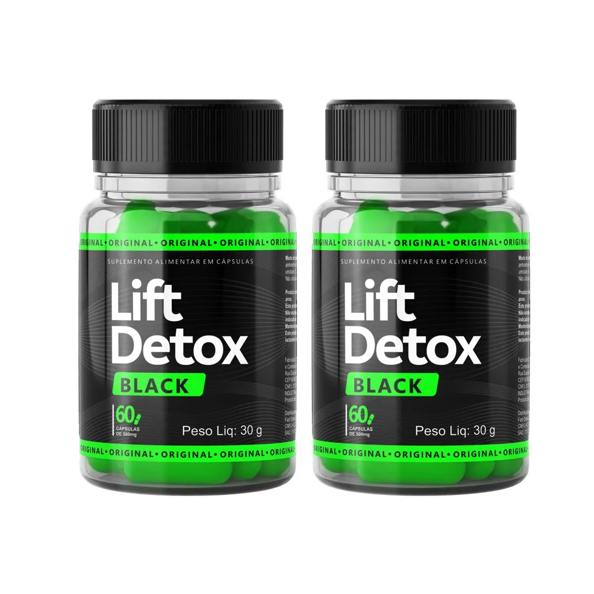 2 LIFTDETOX BLACK 60 CAPSULAS