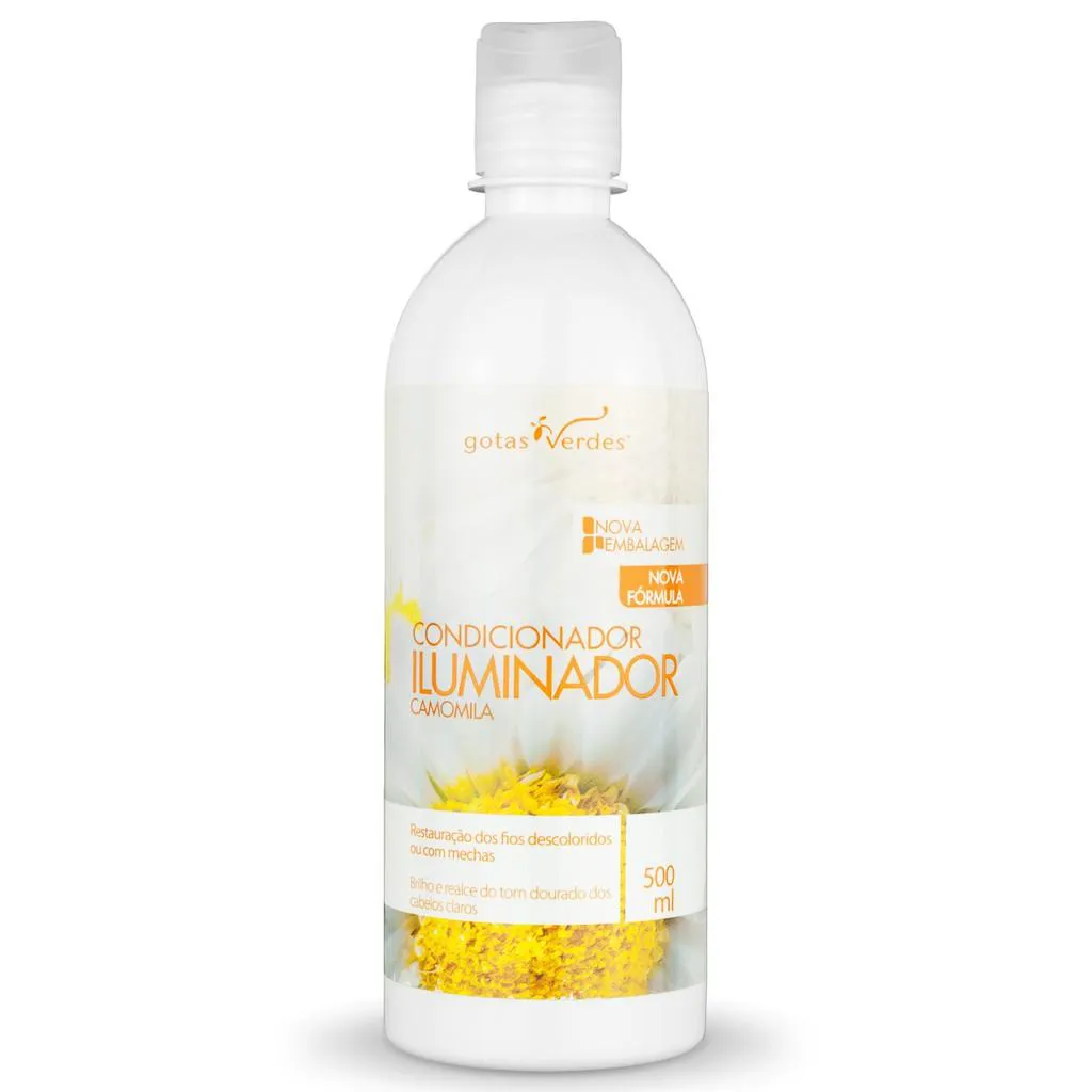 CONDICIONADOR ILUMINADOR CAMOMILA - CABELOS CLAROS 500 ML GOTAS VERDES