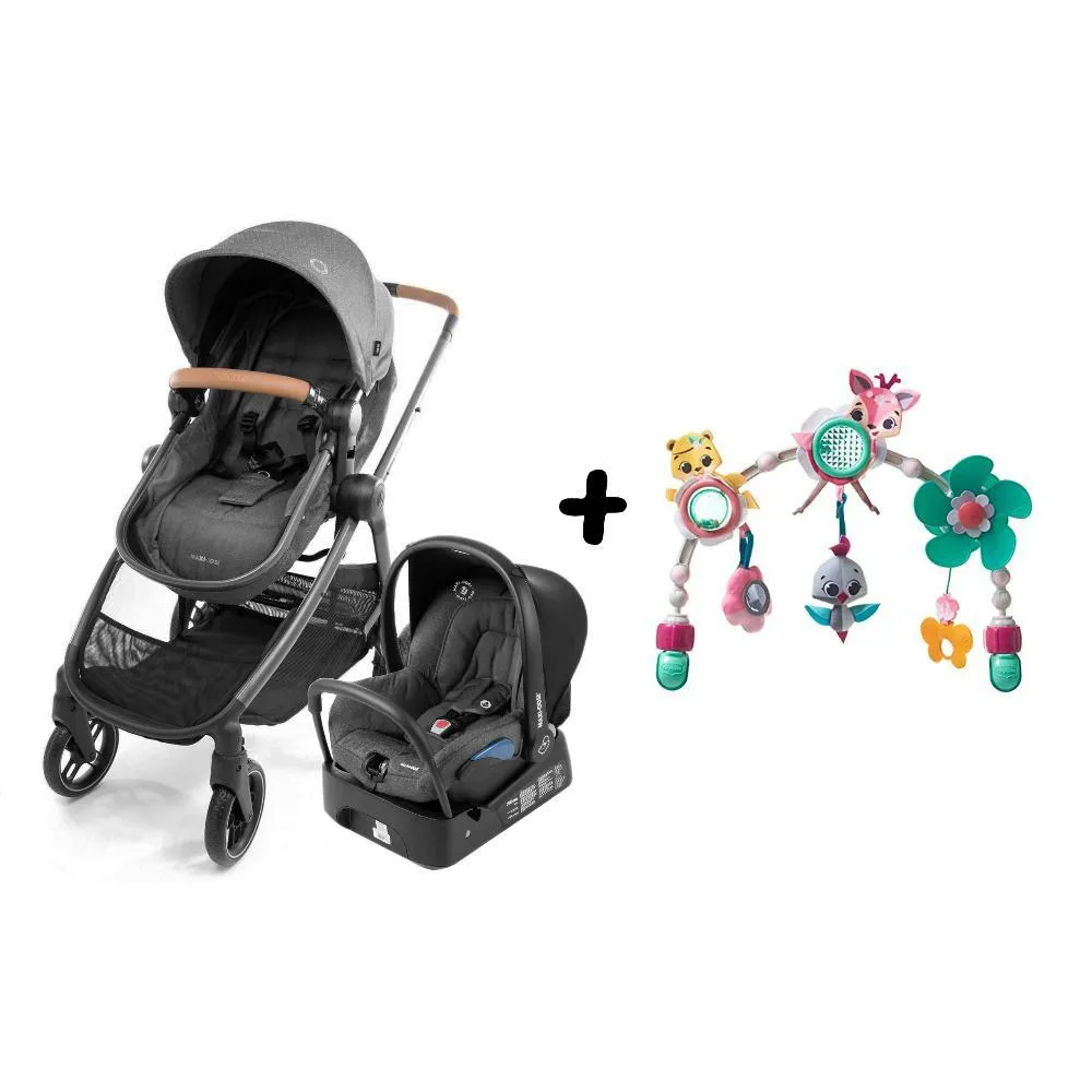 TRAVEL SYSTEM ANNA³ TRIO MAXI-COSI SPARKILNG GREY + ARCO SUNNY STROLL
