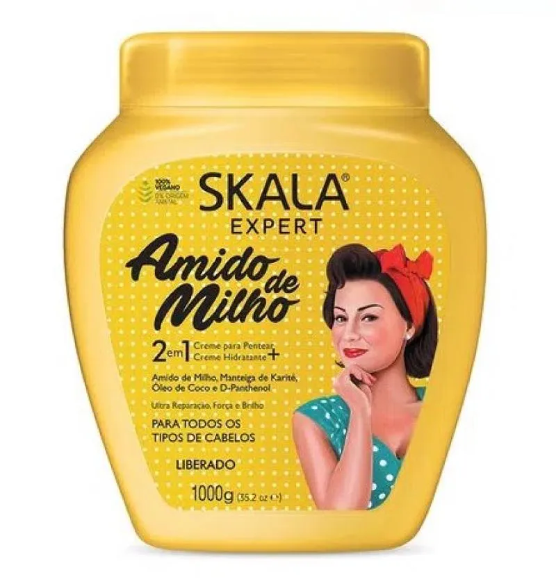 CREME DE TRATAMENTO AMIDO DE MILHO 1KG SKALA