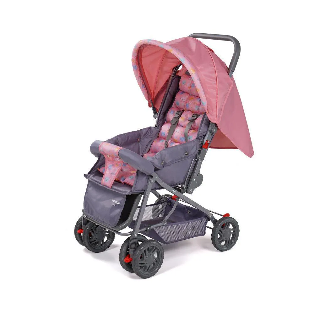 CARRINHO DE BEBê LUCK VOYAGE - ROSA BOREAL