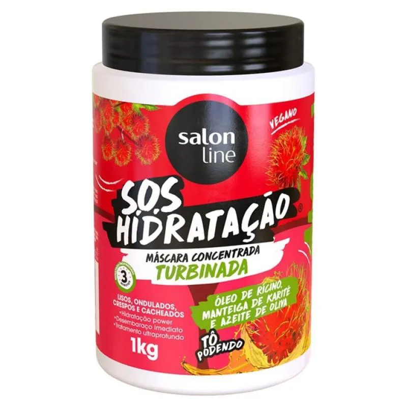 MáSCARA S.O.S HIDRATAçãO TURBINADA NV3 SALON LINE 1KG