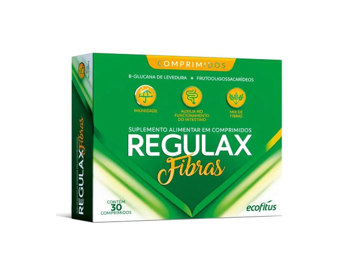 SUPLEMENTO REGULAX FIBRAS 30 COMPRIMIDOS - ECOFITUS