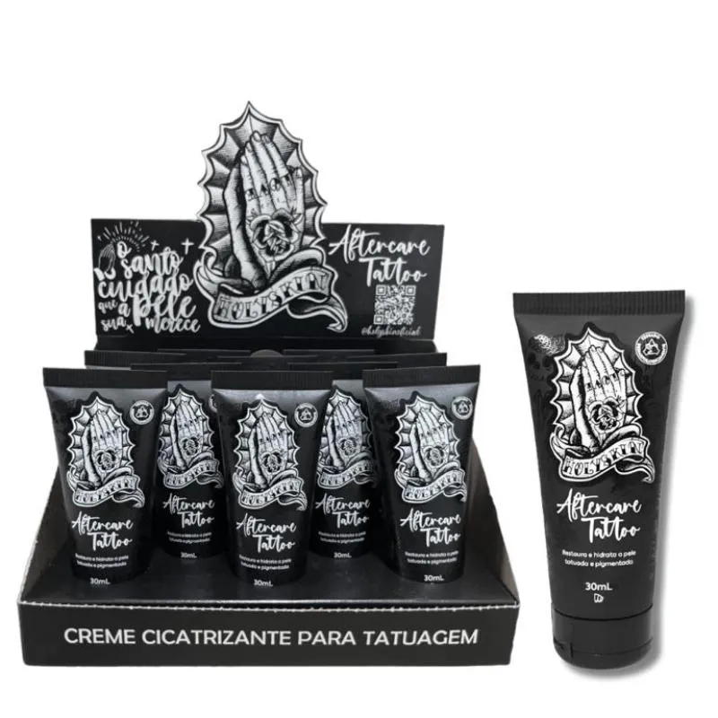 AFTERCARE TATTOO HOLY SKIN 30G CREME CICATRIZANTE E HIDRATANTE PARA TATUGAEM