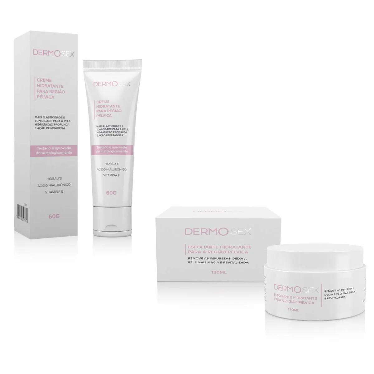 COMBO DE ESTETICA INTIMA HIDRATANTE E ESFOLIAçãO PARA REGIãO PéLVICA