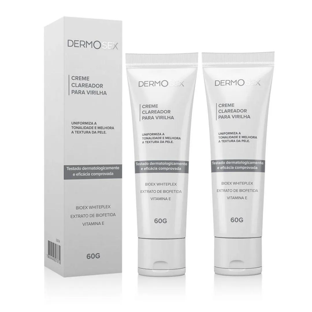 COMBO 2X CREME PARA CLAREAMENTO ÍNTIMO FóRMULA CONCENTRADA 60G