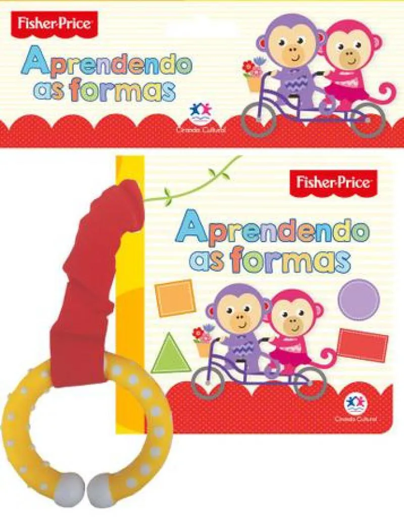 LIVRO C/MORDEDOR FISHER PRICE - APRENDENDO AS FORMAS