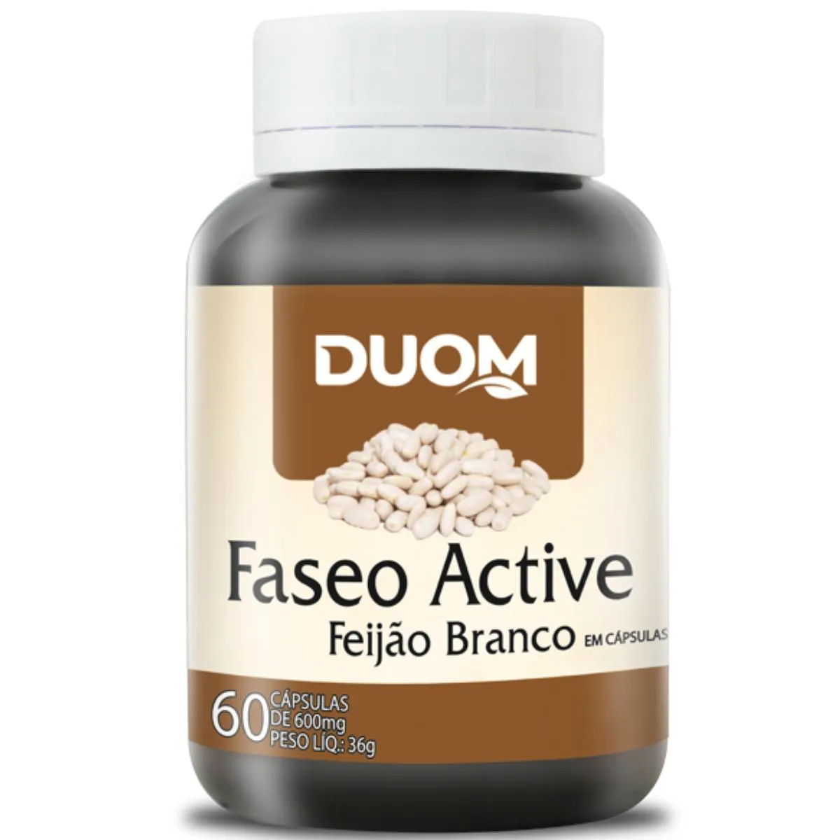 FASEO ACTIVE FEIJÃO BRANCO REDUZ ABSORÇÃO DE CARBOIDRATOS CARB BLOCKER 60 CÁPSULAS - DUOM