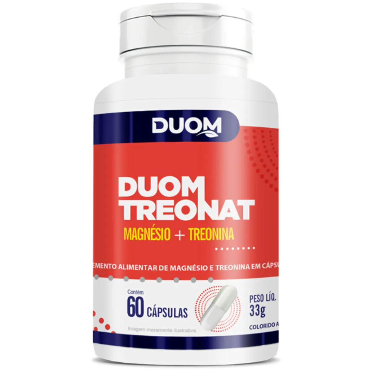 DUOM TREONAT MAGNÉSIO TREONINA TREONATO 60 CÁPSULAS – DUOM | Droga Raia