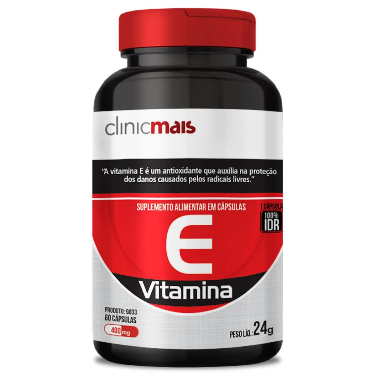 VITAMINA E 60 CÁPSULAS APENAS 1 CÁPSULA AO DIA - CLINICMAIS