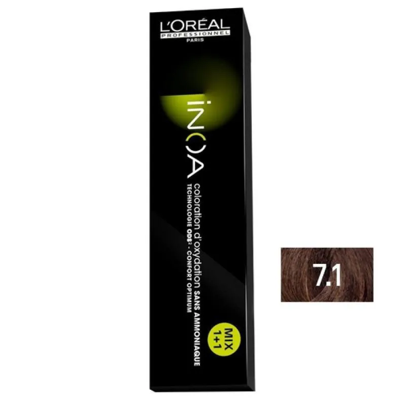 COLORAçãO INOA 7.1 LOURO CENDRé 60G - LOREAL