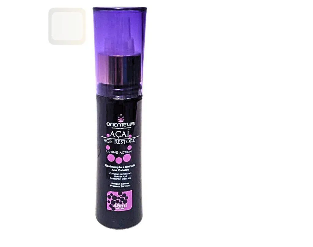 ÓLEO PROTETOR TéRMICO FINALIZADOR AçAí CARE ORIENTE LIFE 45 ML