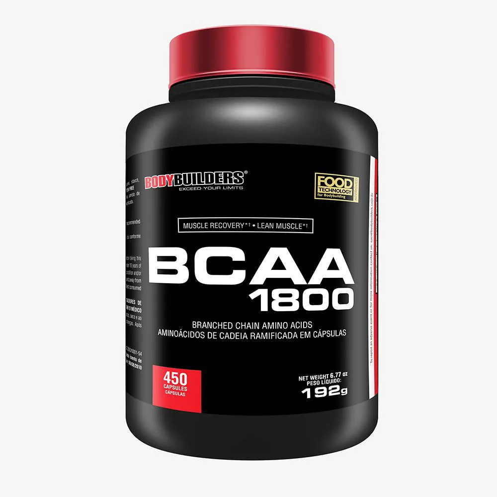 BCAA 1800 - 450 CáPSULAS - BODYBUILDERS