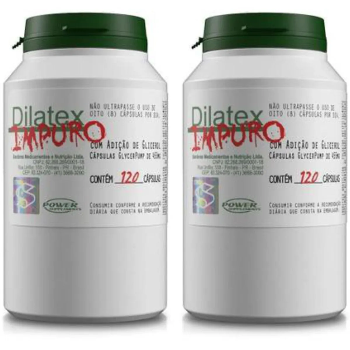 Kit Suplemento Dilatex Impuro Glycepump Power Supplements 120 cápsulas 2 unidades