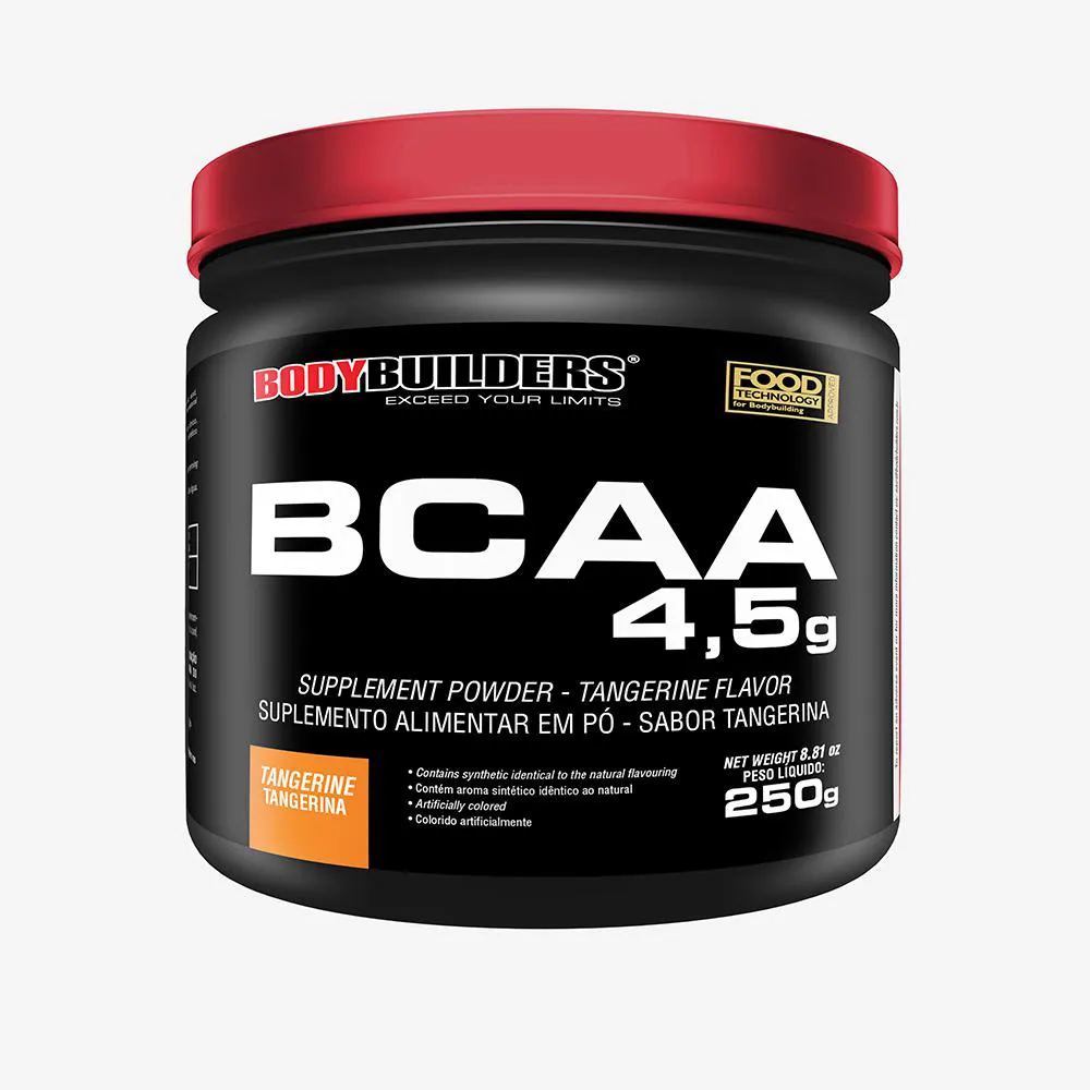 BCAA 4.5 POWDER - 250G - BODYBUILDERS SABOR TANGERINA