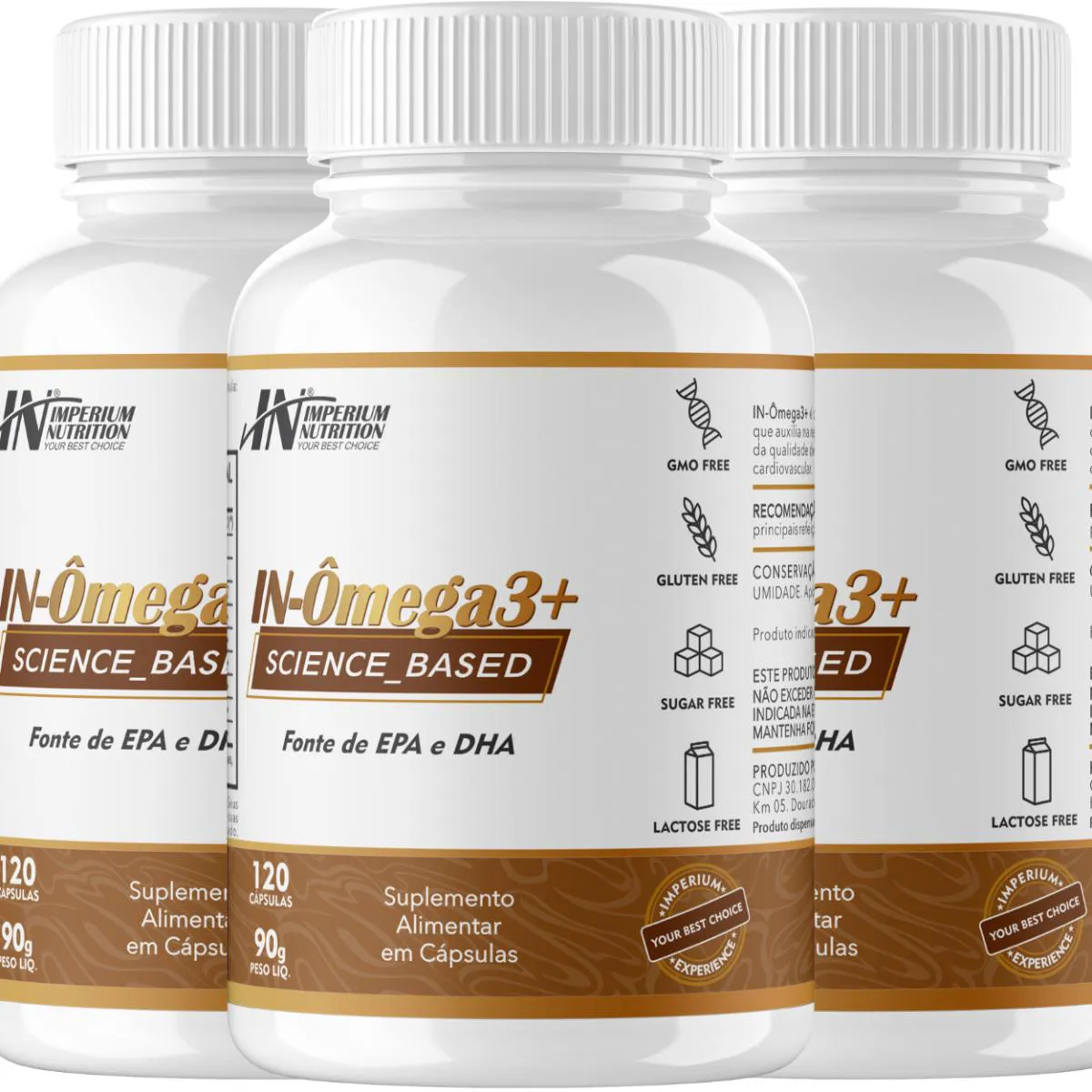 3X ÔMEGA3 (360 CáPSULAS) IN-ÔMEGA3+ IMPERIUM NUTRITION