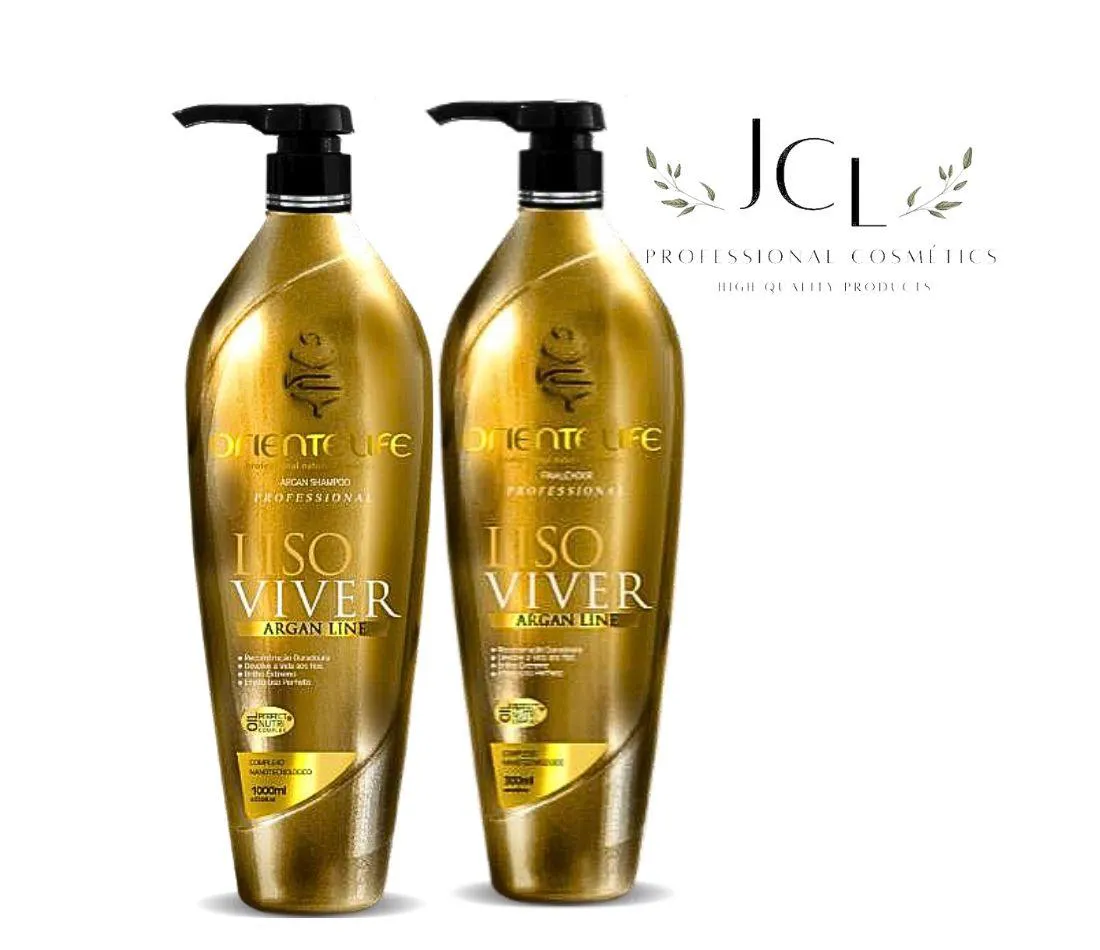 SHAMPOO E CONDICIONADOR PÓS PROGRESSIVA LISO VIVER 1 L ORIENTE LIFE