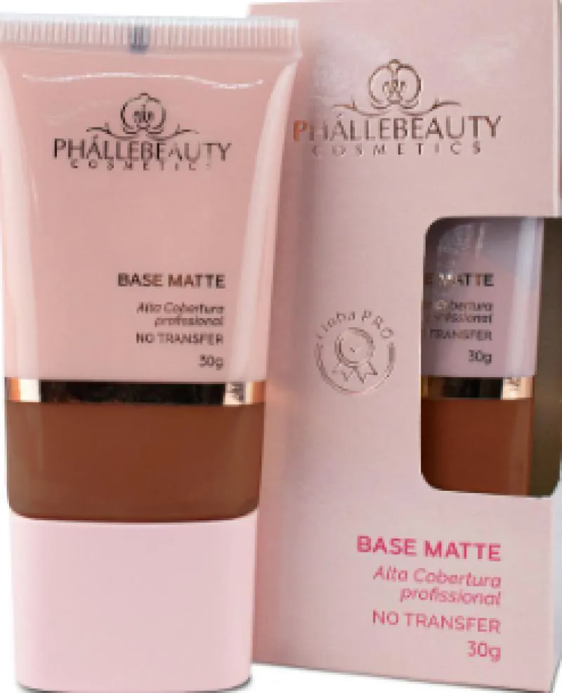 BASE MATTE ALTA COBERTURA 30G - COR 8 - PHáLLEBEAUTY