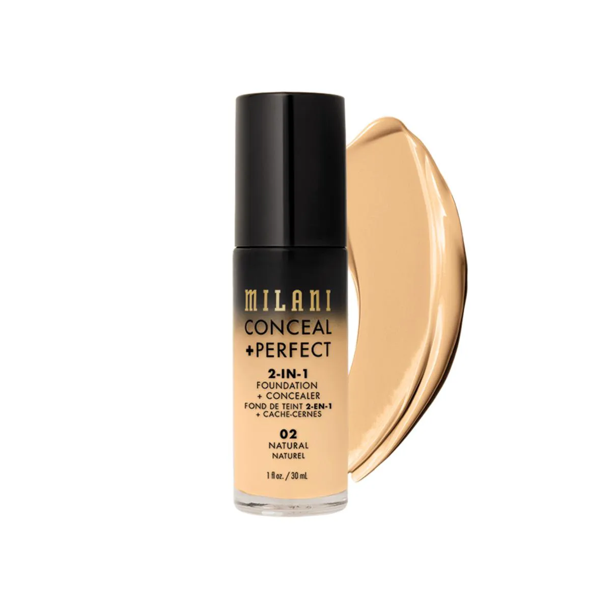 MILANI CONCEAL + PERFECT 2 EM 1 - BASE LíQUIDA 30ML 02 Natural