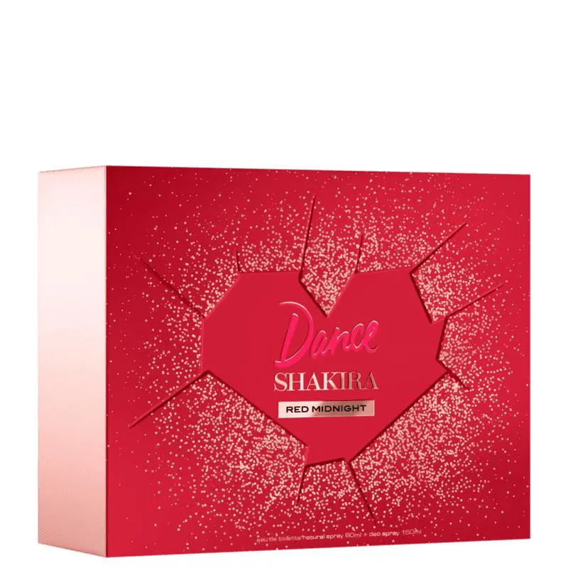 Kit Dance Red Midnight Shakira Feminino Eau de Toilette 80ml + Desodorante Corporal 150ml