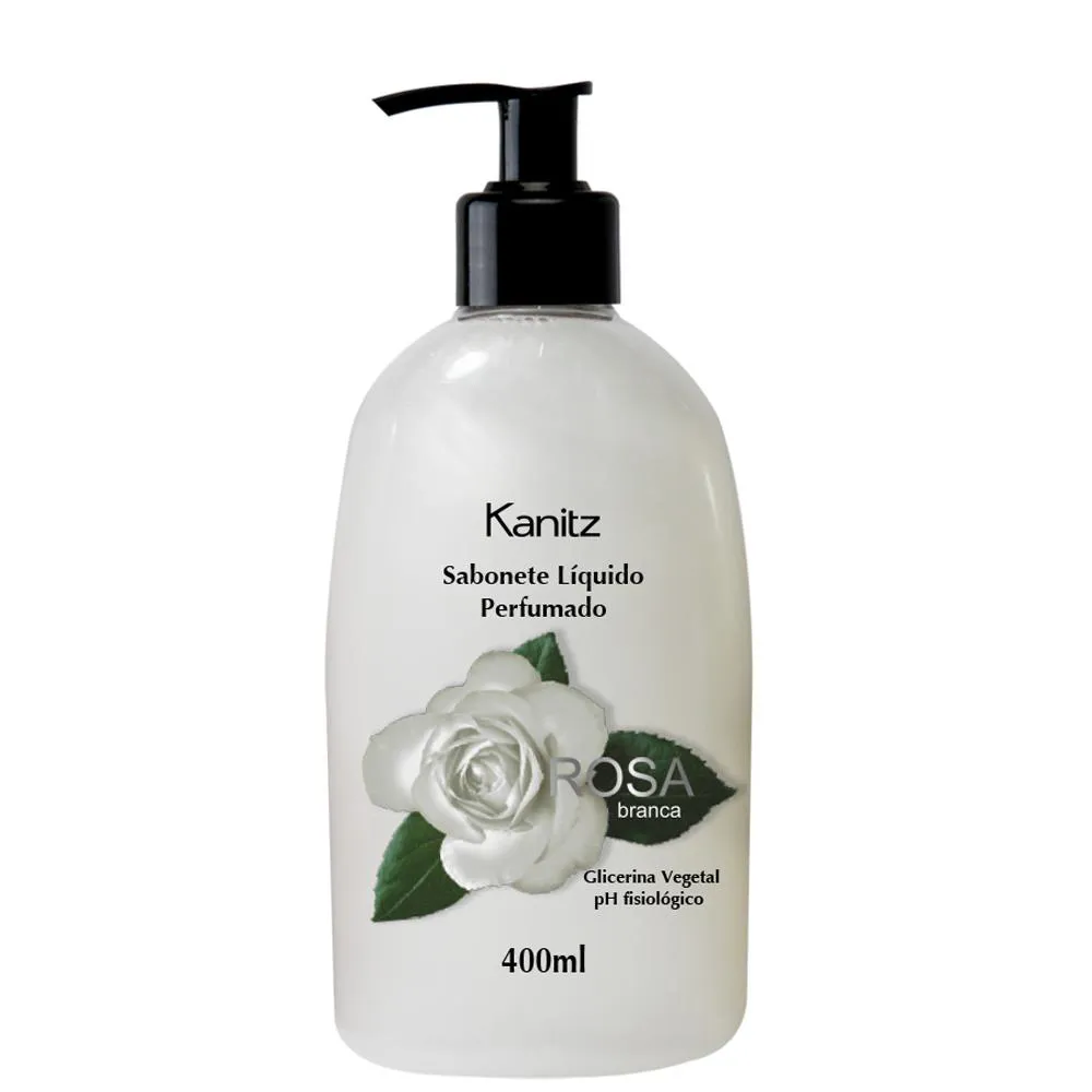 SABONETE LIQ ROSA BRANCA 400ML