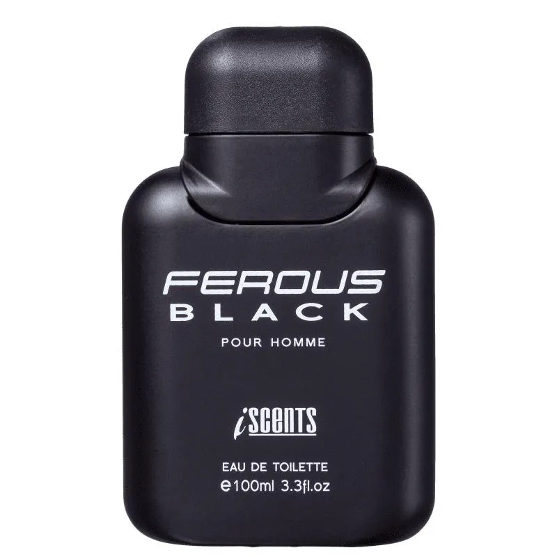 Ferous Black Pour Homme I-Scents Eau De Toilette 100ml - Perfume Masculino