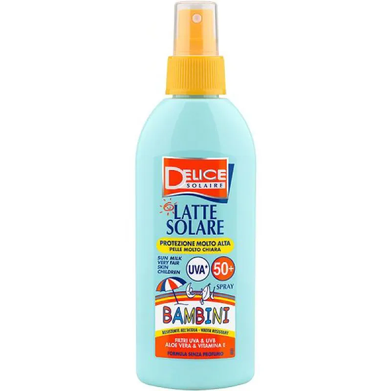 DELICE SOLAIRE LATTE SOLARE BAMBINI FPS 50+ UVA - PROTETOR SOLAR SPRAY 150ML