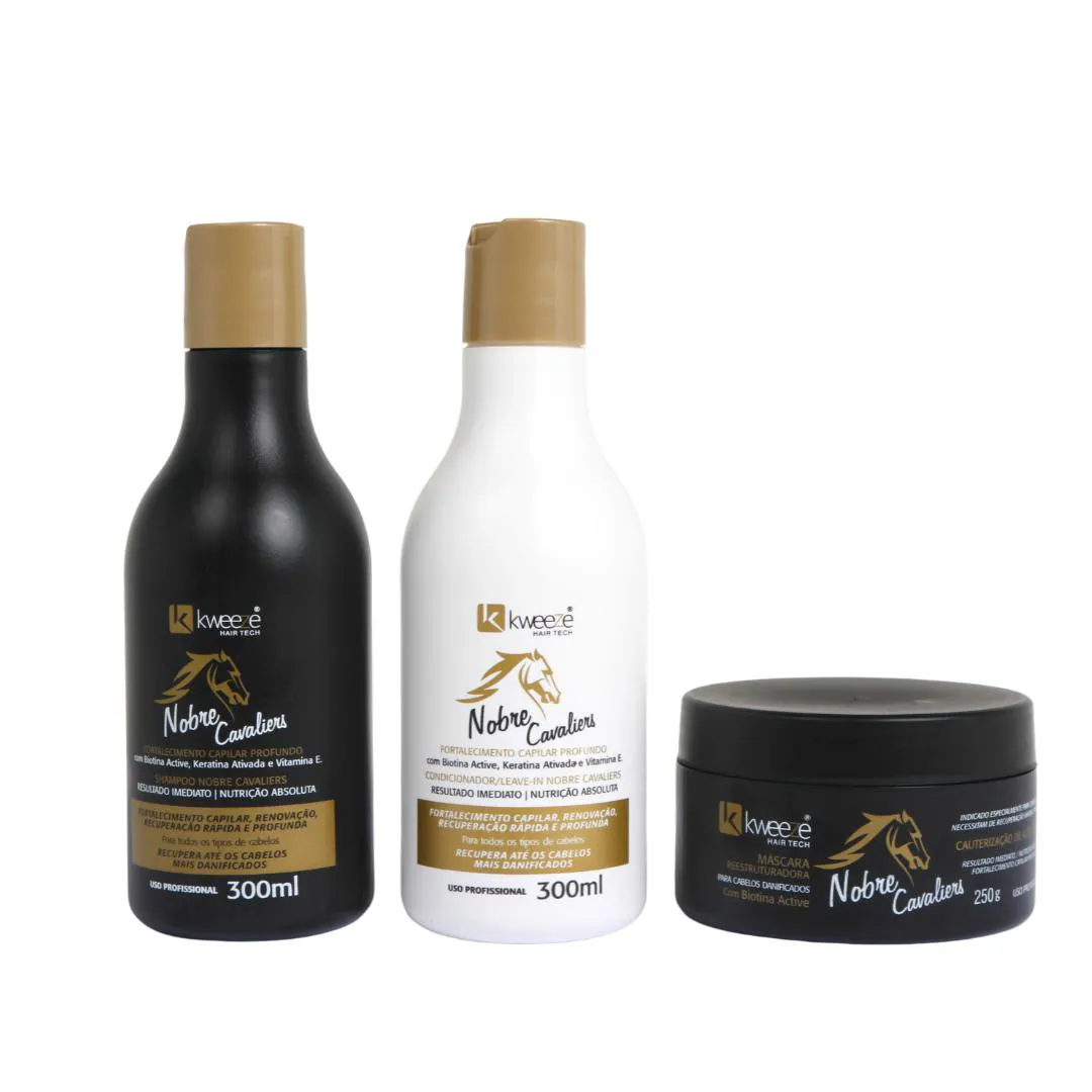 KIT NOBRE CAVALIERS HOME CARE COM BIOTINA