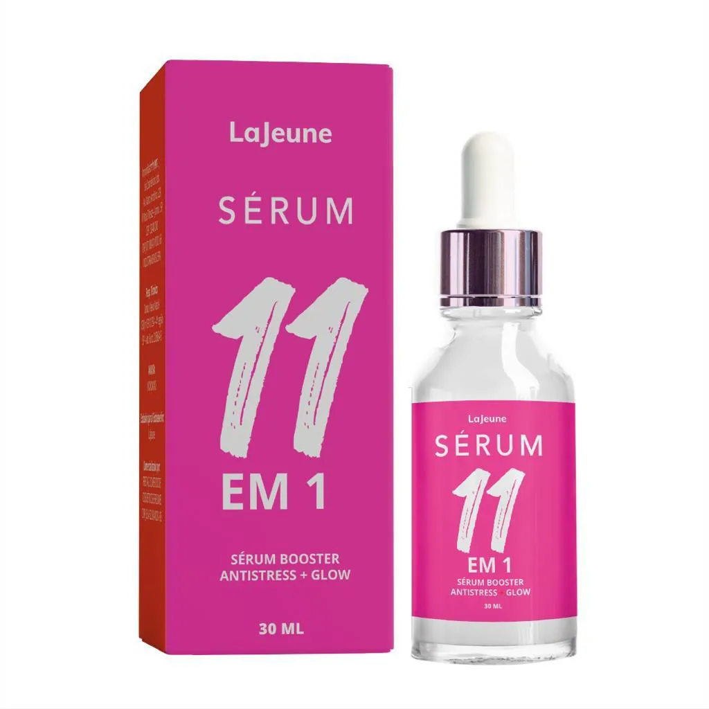 SéRUM BOOSTER 11 EM 1 ANTISTRESS + GLOW - BLEND FACIAL COM 11 ATIVOS + VITAMINA C E E+NIACINAMIDA +ROSA MOSQUETA+ÁCIDO F