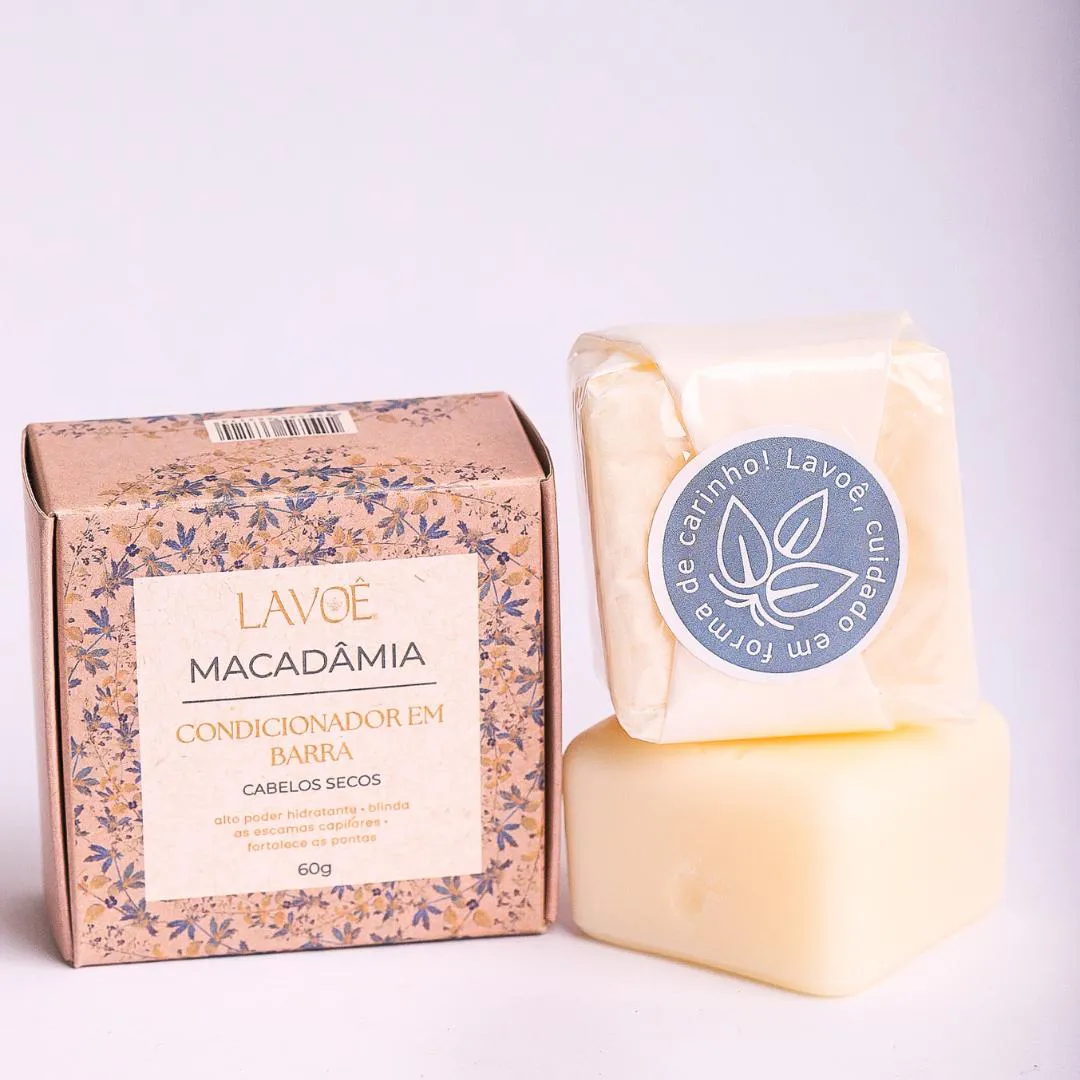 CONDICIONADOR DE MACADÂMIA EM BARRA LAVOÊ. 60GR