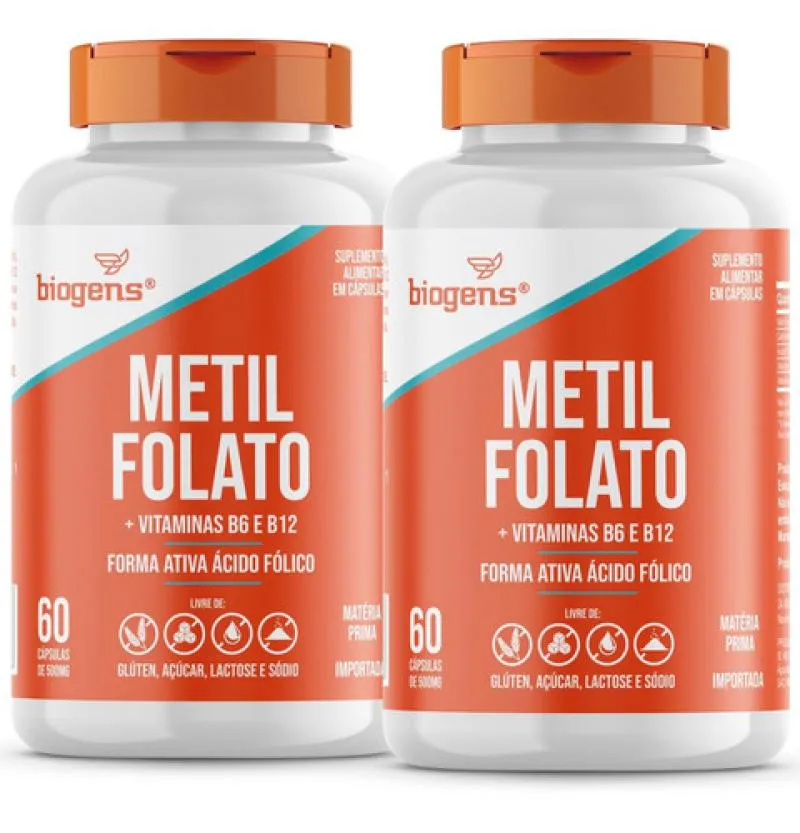 2X METILFOLATO 60 CPS LMETIL FOLATO. FóLICO. BIOGENS Neutro