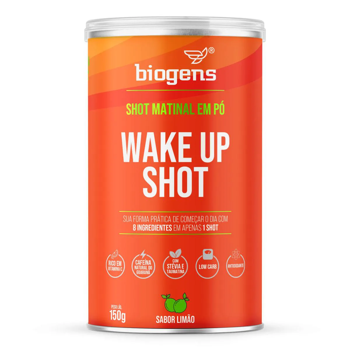 Suplemento Matinal Biogens Wake Up Shot Limão 150g