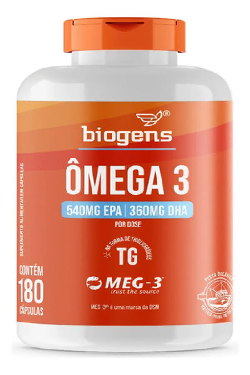 ÔMEGA 3 TG MEG-3 180 CAPS BIOGENS Neutro