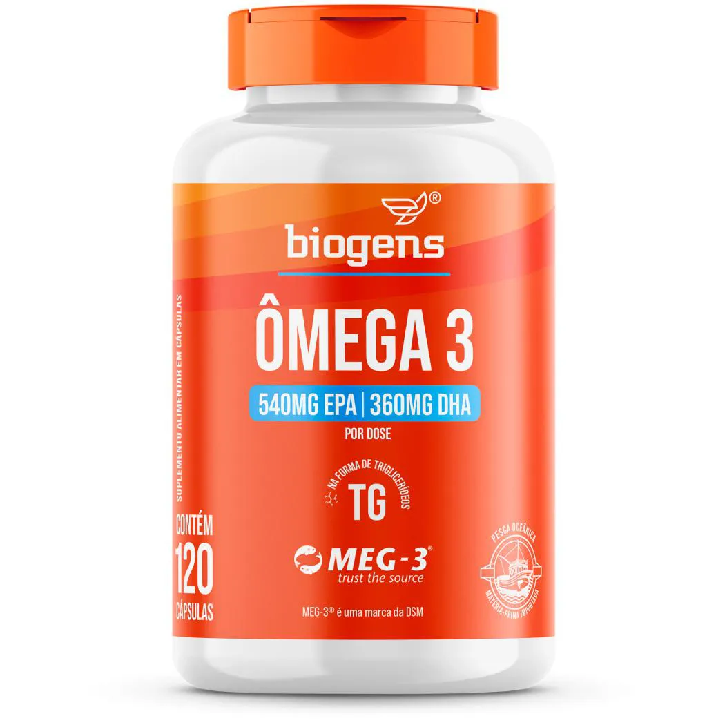 BIOGENS ÔMEGA 3 TG MEG 3 - 120 CAPS