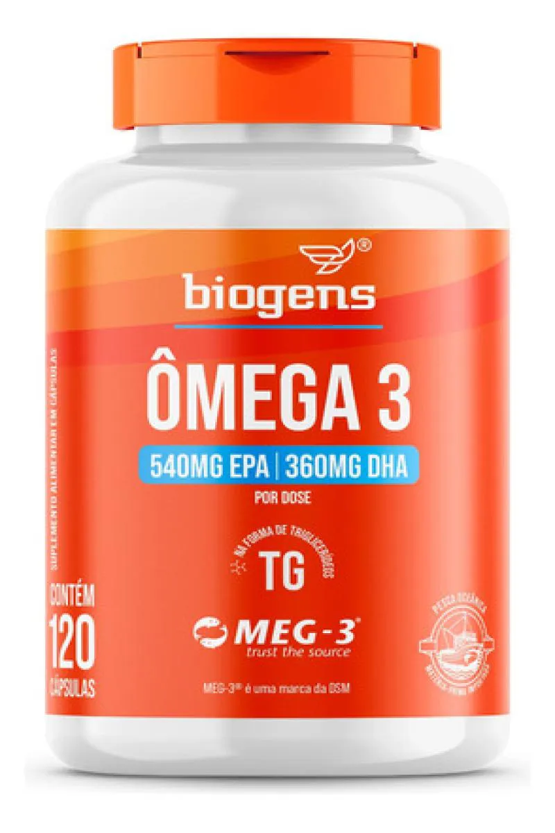 ÔMEGA 3 TG MEG-3 120 CAPS BIOGENS Neutro