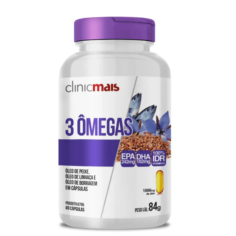 ÔMEGA 3-6-9 60 CáPSULAS 1000MG CLINICMAIS