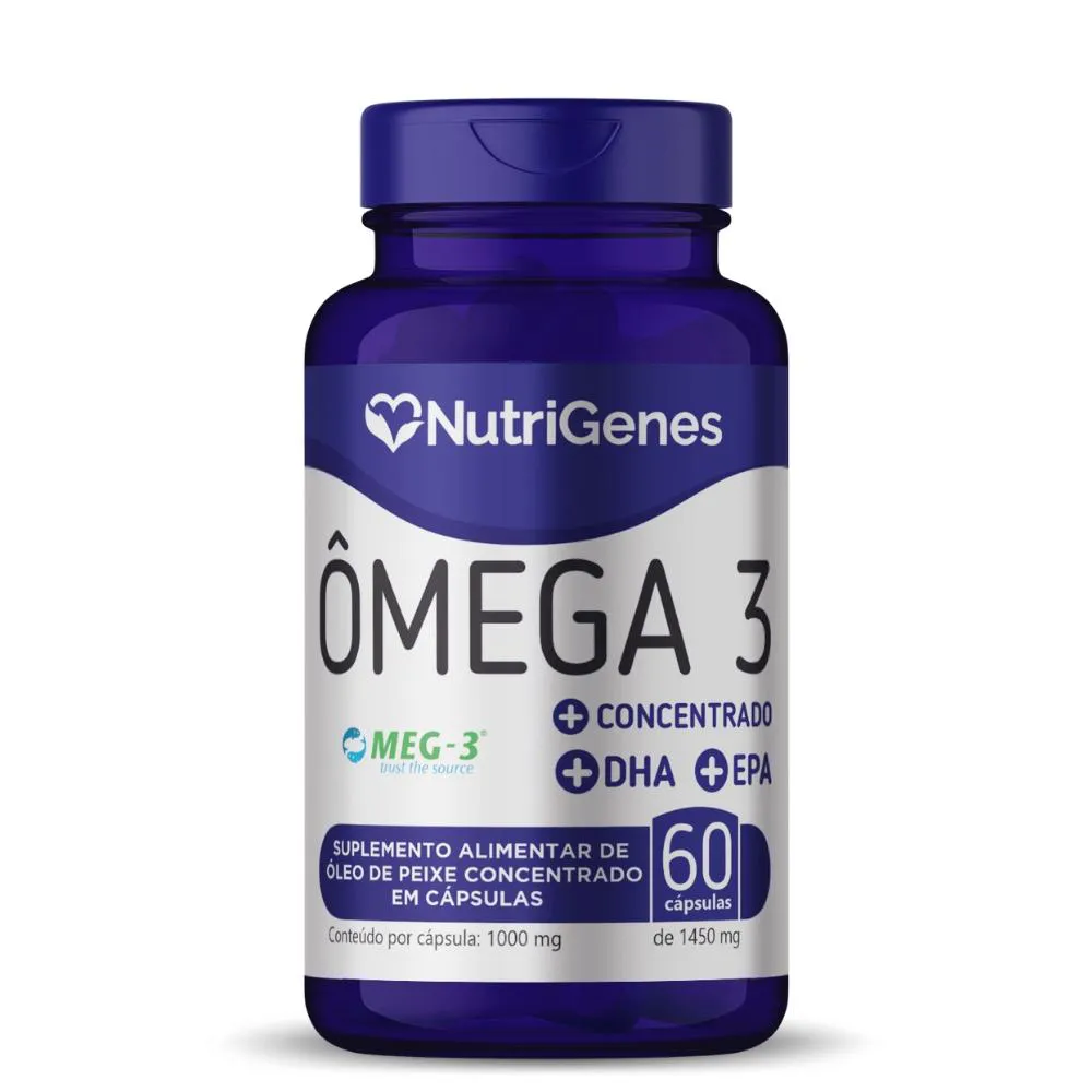 ÔMEGA 3 CONCENTRADO 60 CáPSULAS 1450MG NUTRIGENES