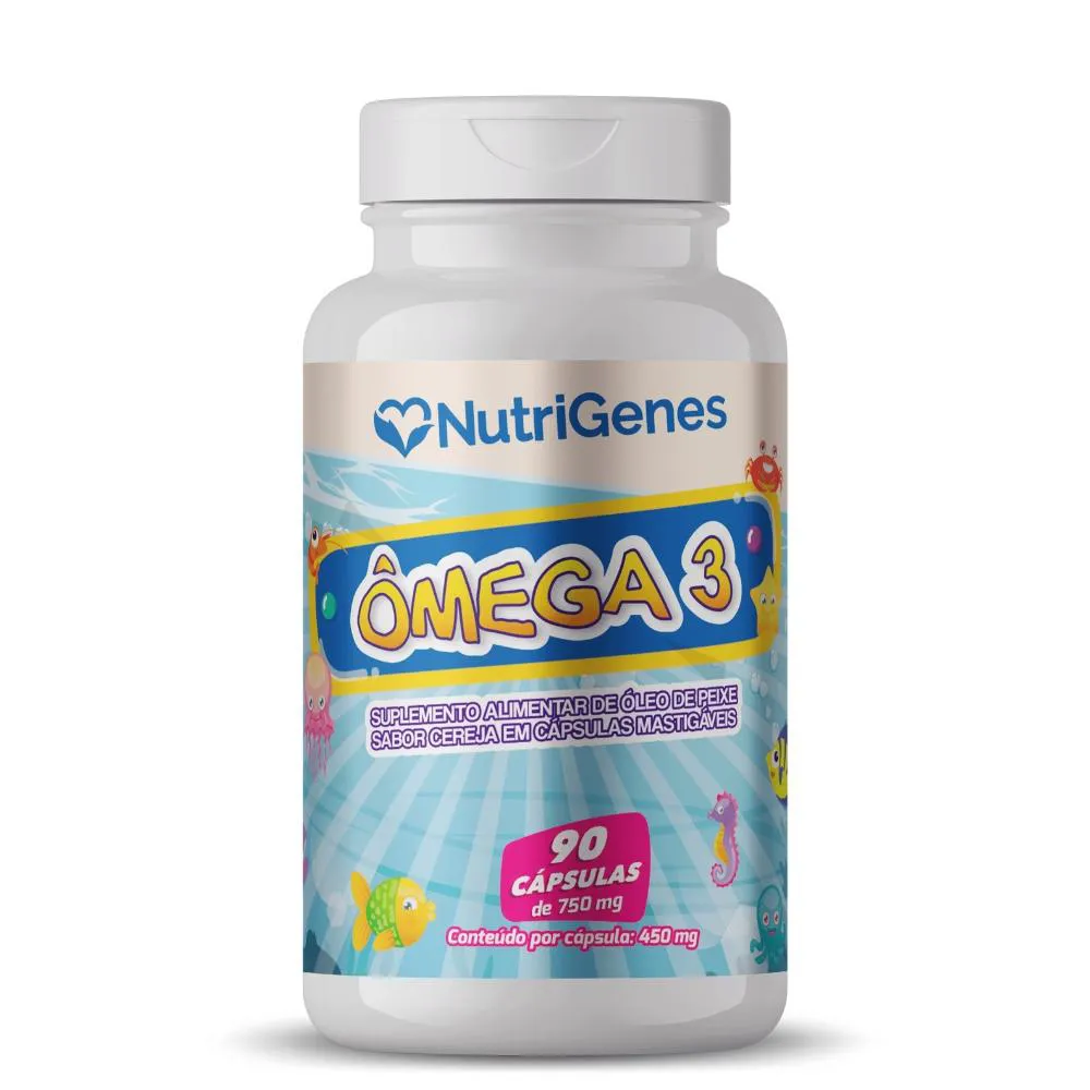 ÔMEGA 3 KIDS 90 CáPSULAS 750MG NUTRIGENES